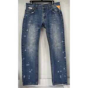 O.G Jeans Men's Size‎  34 X 32 Distressed Blue Denim Pants